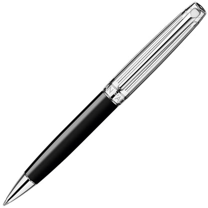 Caran d'Ache, Kugelschreiber, Léman, Bicolor Schwarz, versilbert/rhodiniert-1