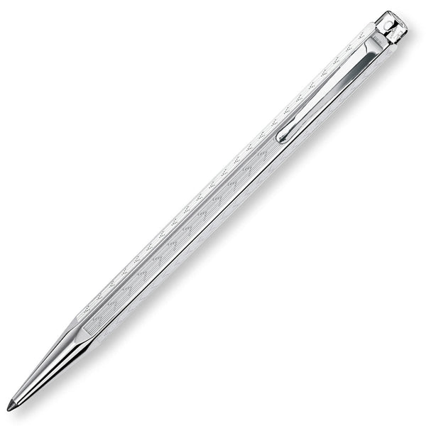 Caran d'Ache, Stylo bille Ecridor, Chevron argenté/palladié, argent
