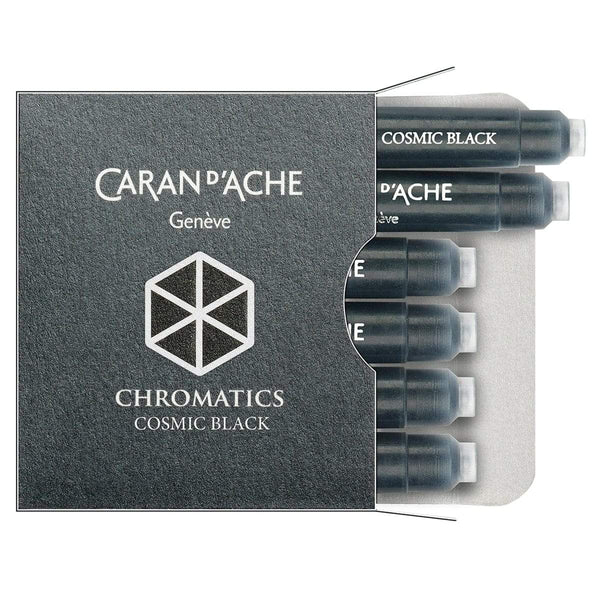 Caran d'Ache, Cartouche d'encre Chromatics, 6 p. Cosmic Black