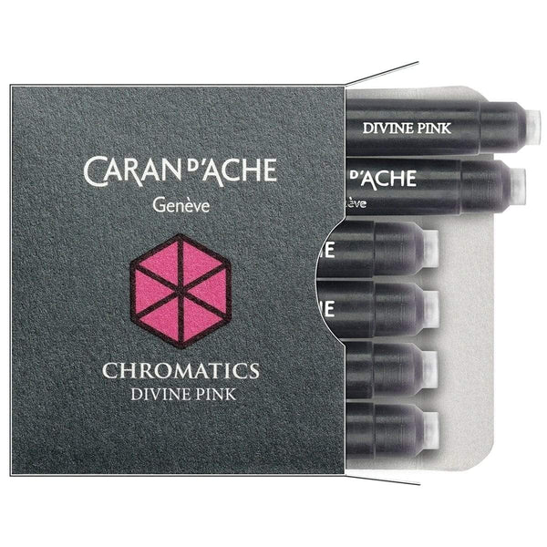 Caran d'Ache, Cartouche d'encre Chromatics, 6 p. Divine Pink