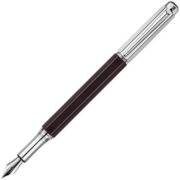 Caran d'Ache, Füller Varius, versilbert/rhodiniert, 18K Feder, Ebony