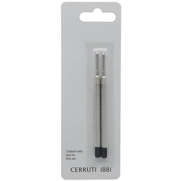 Cerruti 1881, Kugelschreibermine Soft, 2 Stk, schwarz