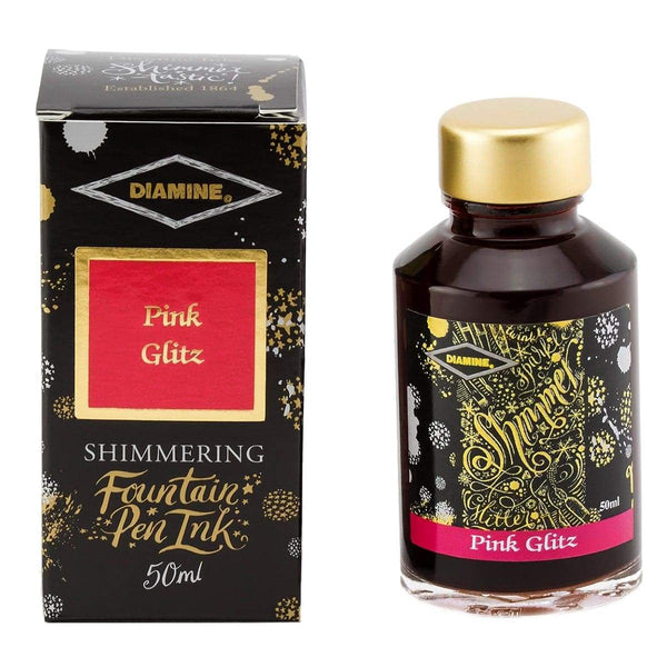 Diamine, Encrier Shimmering, 50 ml, Pink Glitz