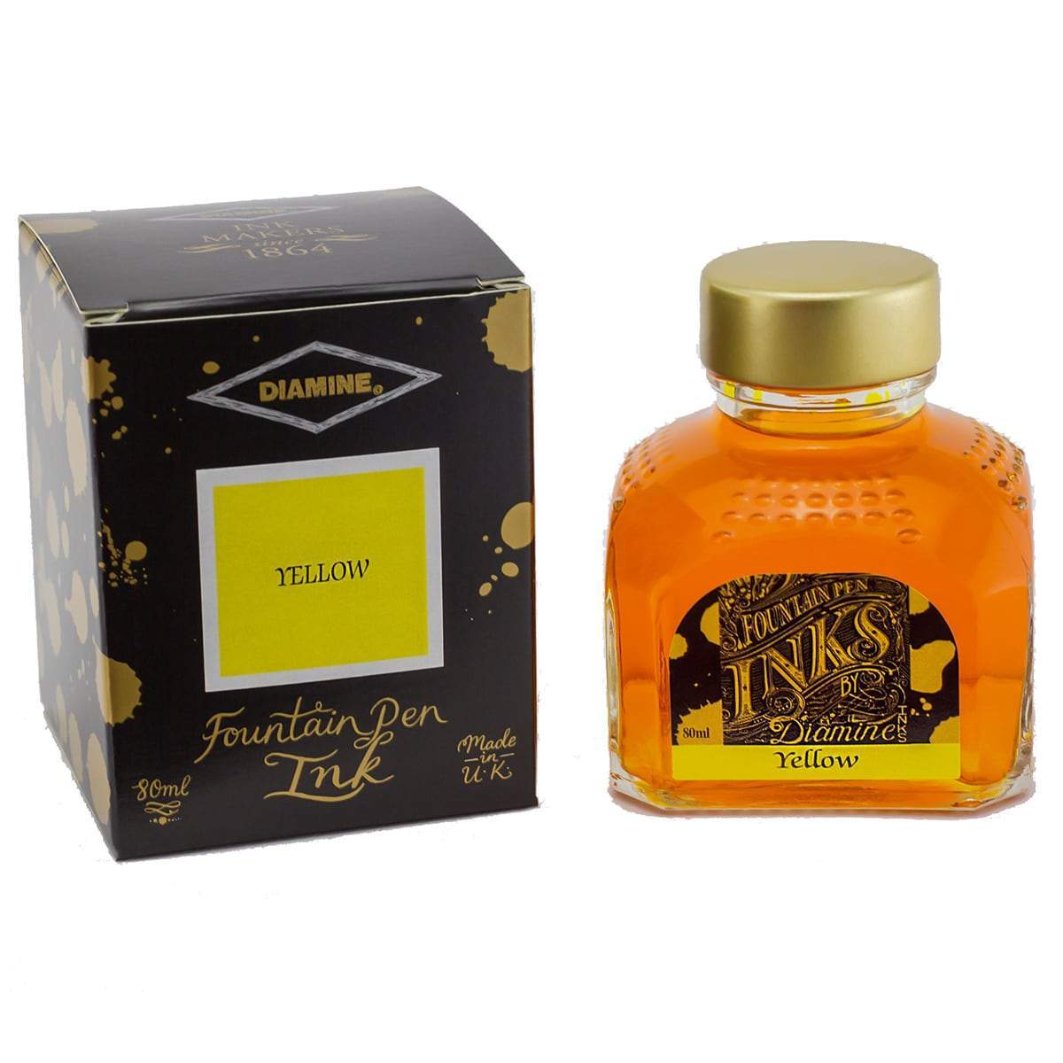 Diamine, Tintenglas, 80 ml, Yellow-1