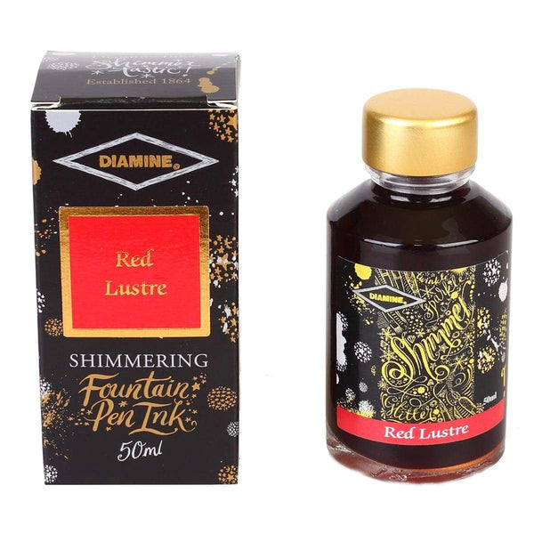 Diamine, encrier scintillant, 50 ml, Red Lustre