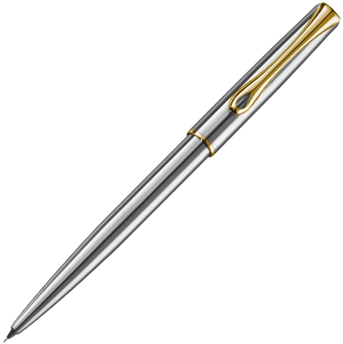 Diplomat, Bleistift, Traveller Edelstahl vergoldet-1