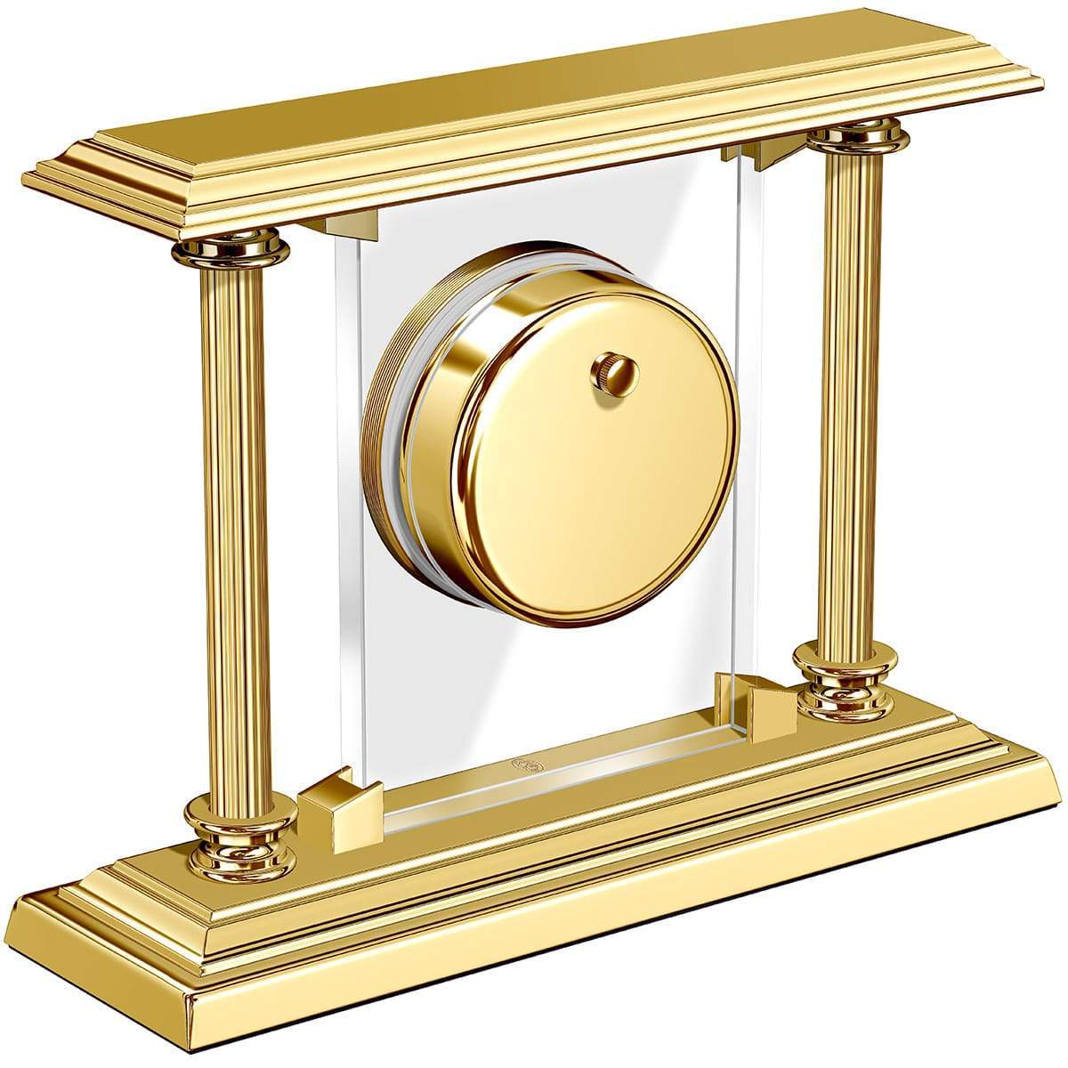 El Casco, Kamin-Uhr, 23 Karat vergoldet-2