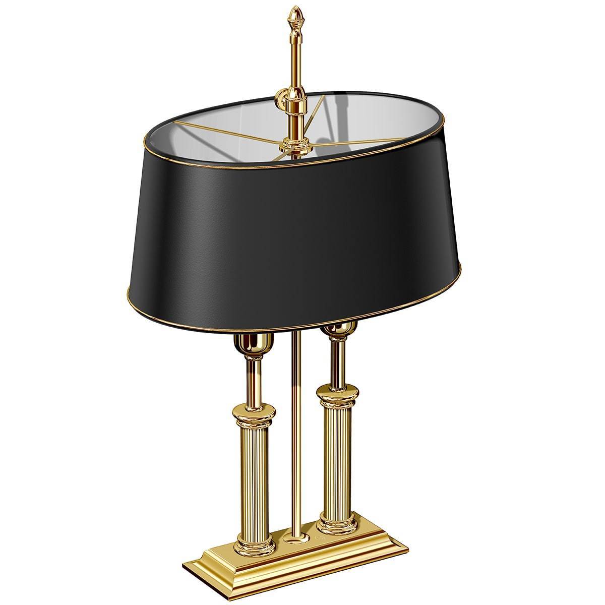 El Casco, Schreibtischlampe, 23 Karat vergoldet-3