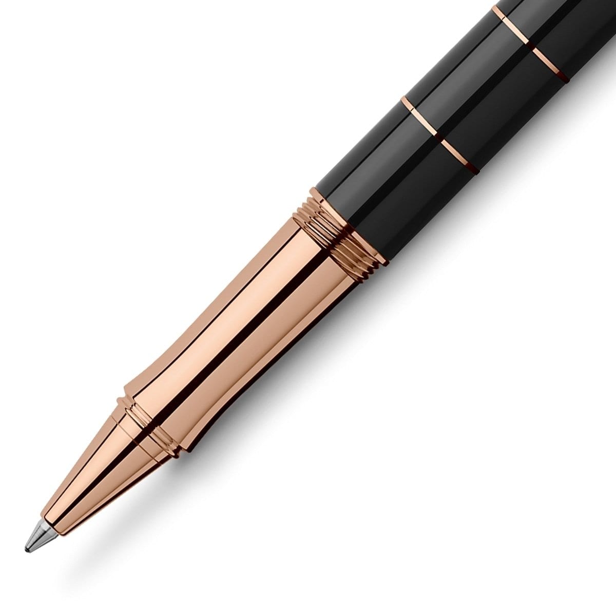 Graf von Faber-Castell, Tintenroller, Classic Anello, Roségold, Schwarz-2
