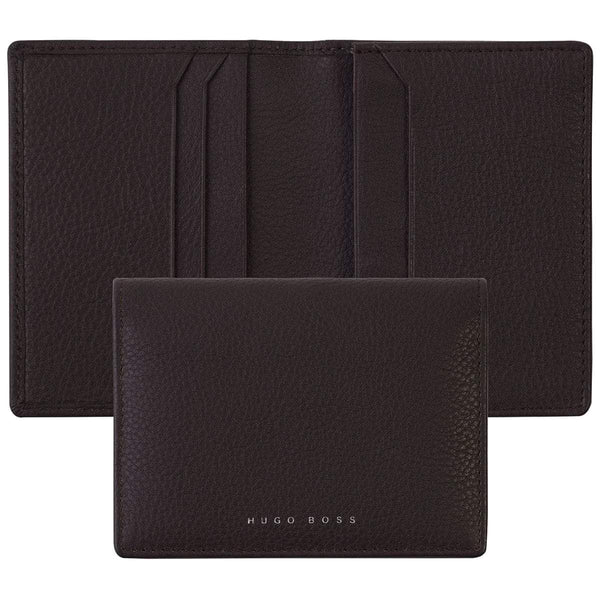 HUGO BOSS, porte-cartes de visite Storyline, rouge foncé