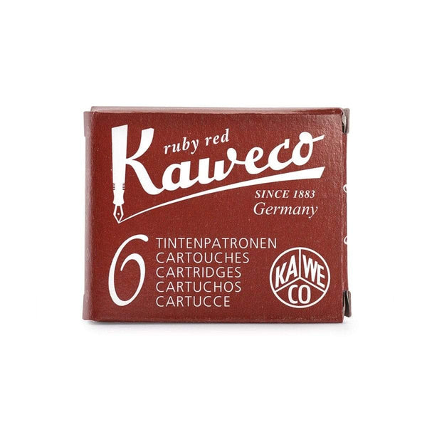 Kaweco, cartucce d'inchiostro, 6 pezzi, rosso rubino