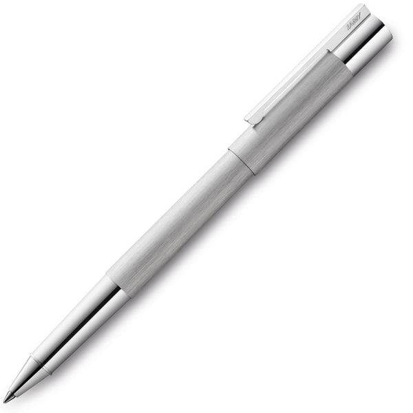 Lamy, stylo roller Scala, brossé, argent