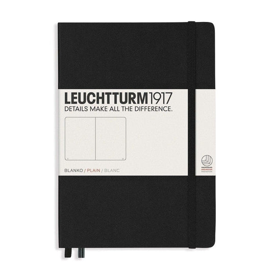 Leuchtturm 1917, Notizbuch, Hardcover, A5, Blanko, Schwarz-1
