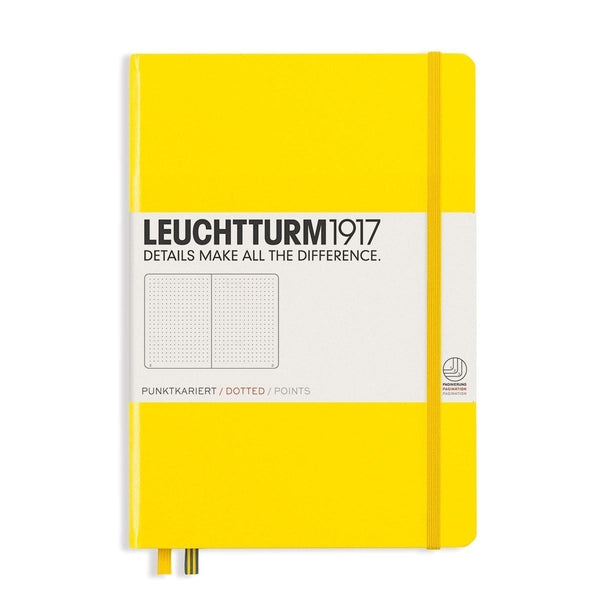 Leuchtturm 1917, carnet, A5 ligné pointillé rigide, citron