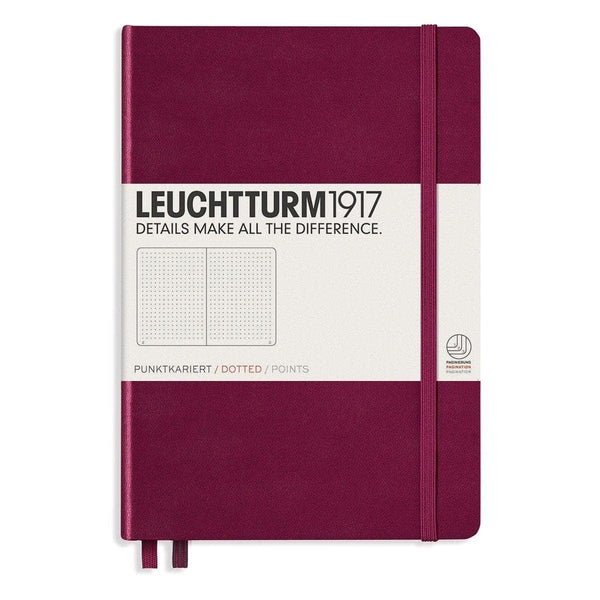 Leuchtturm 1917, carnet, A5 ligné pointillé, Rouge porto
