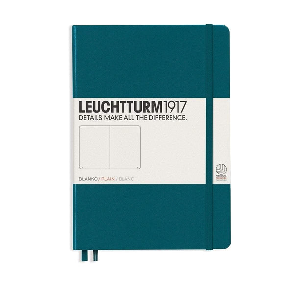 Leuchtturm 1917, carnet, A5 vierge, couverture rigide, Vert Pacifique
