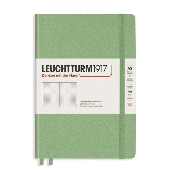 Leuchtturm 1917, carnet, A5 ligné pointillé, sauge