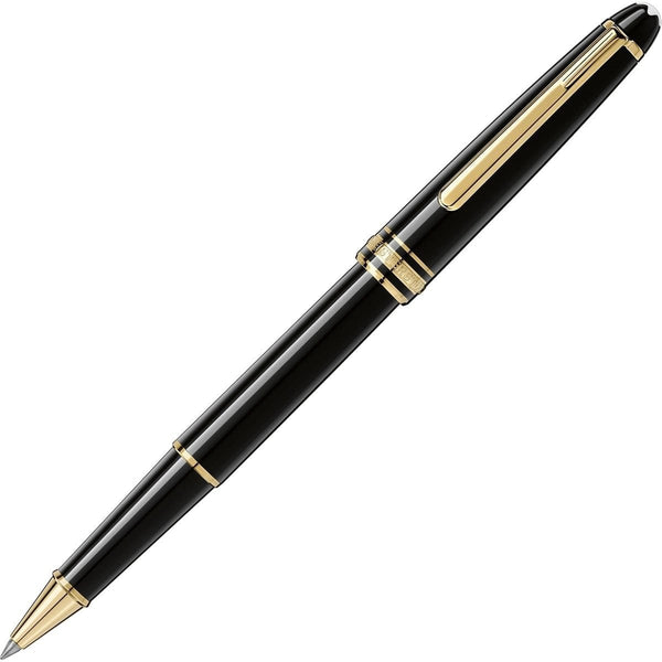 Montblanc, Rollerball Meisterstück, Classique plaqué or, noir