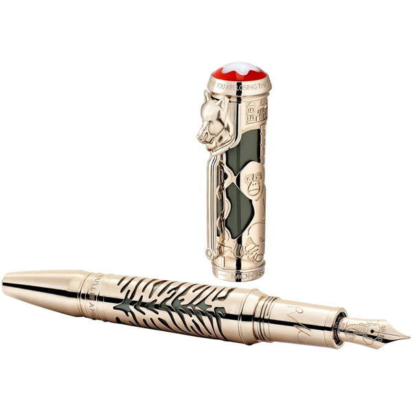Montblanc, stylo plume Writers Ed. Hommage à Rudyard Kipling, Éd. LTD 1895 exemplaires dans le monde, plume 14K, vert foncé