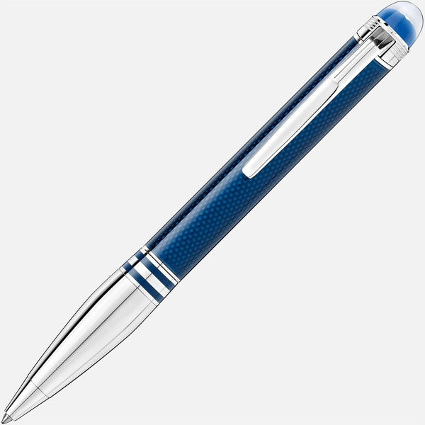 Montblanc, Penna a sfera StarWalker Blue Planet, Metal Doué, blu