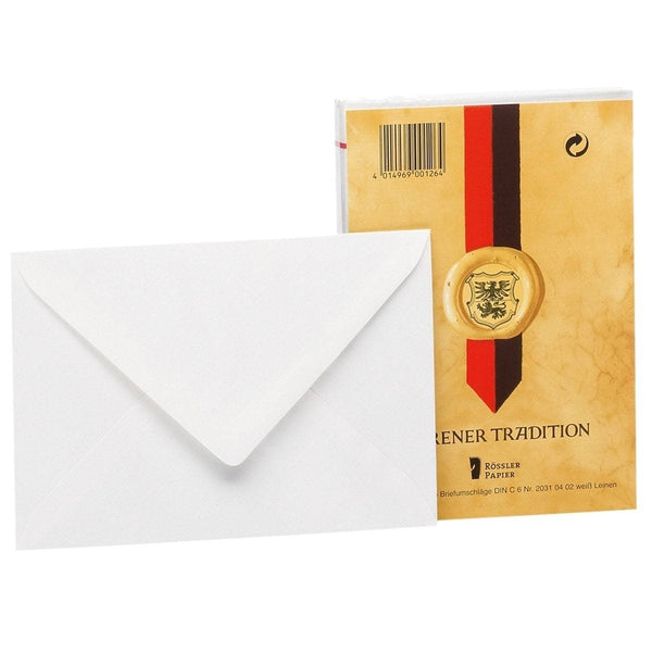 Rössler, Enveloppes tradition de Düren, C6 toile avec doublure en soie