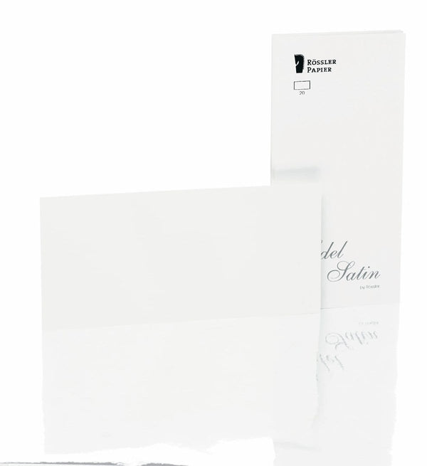 Rössler, Cartes postales Edel Satin, DL blanc lisse cartes individuelles