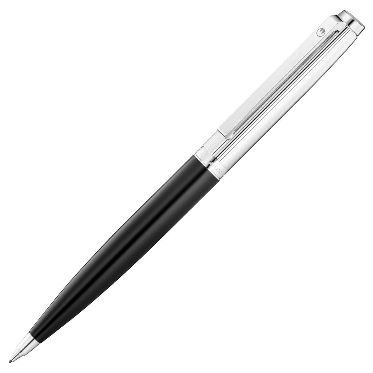 Waldmann, Bleistift, Tuscany, Linien Design, Silber, Lack Schwarz-1