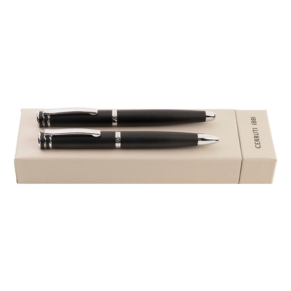 Cerruti 1881, Coffret écriture Austin, Diamond, noir