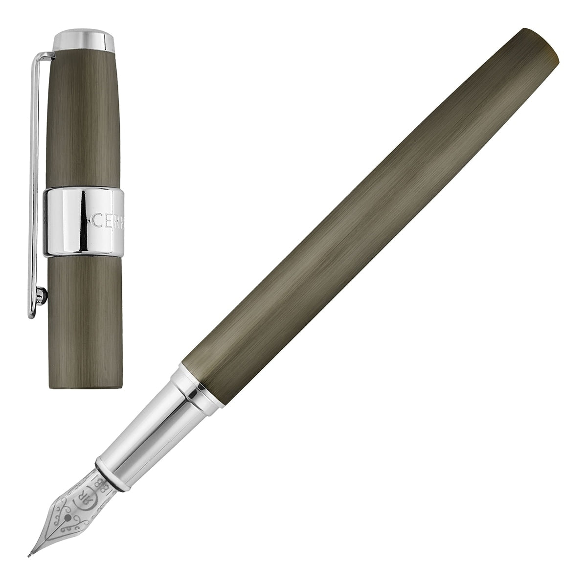Cerruti 1881 Füller Block Brushed gun-6
