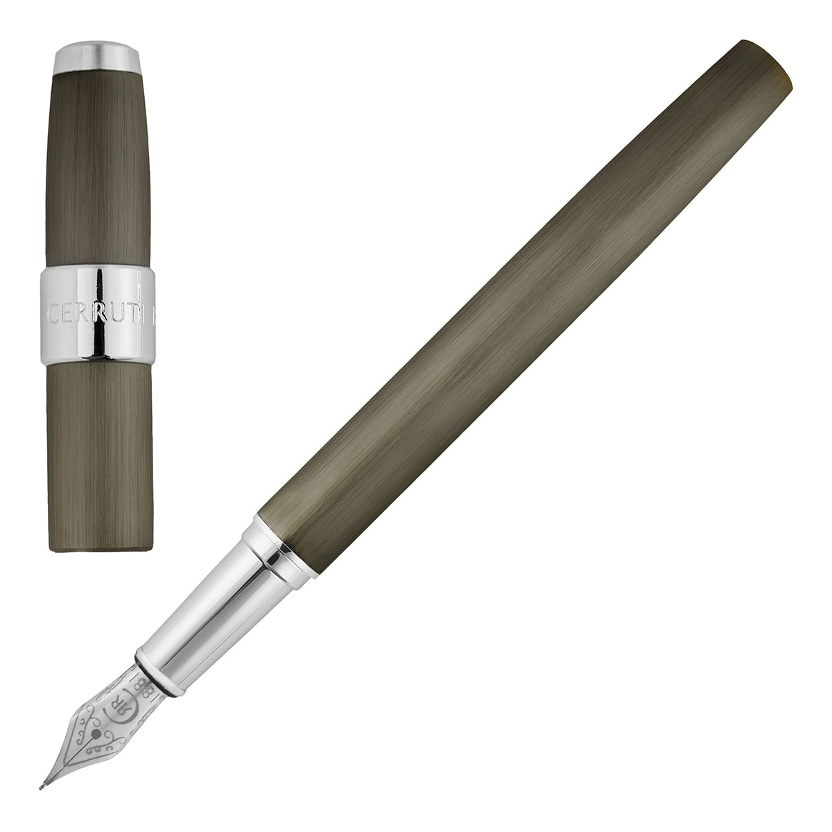 Cerruti 1881 Füller Block Brushed gun-7