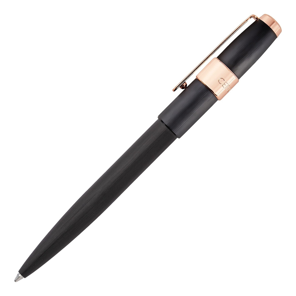 Cerruti 1881 Kugelschreiber Block Brushed schwarz-4