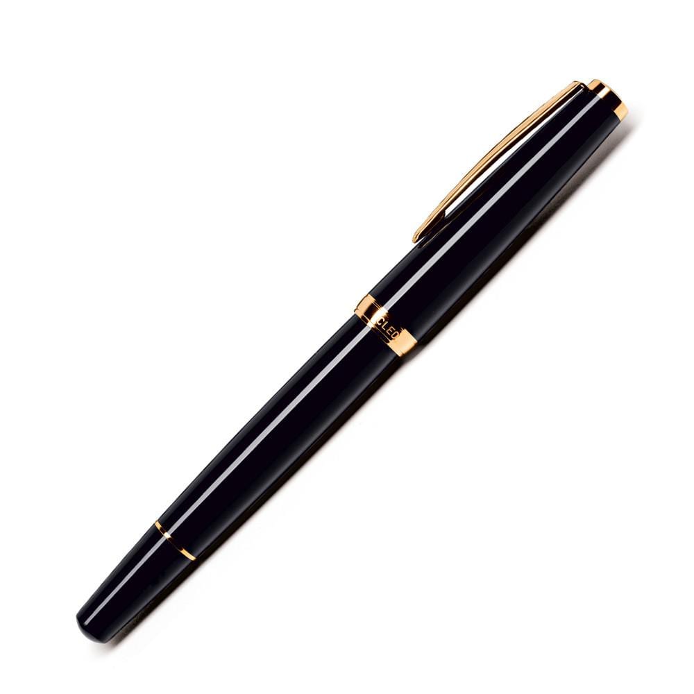 Cleo Skribent, Füller, Classic, Kolbensystem, Gold, Schwarz-2