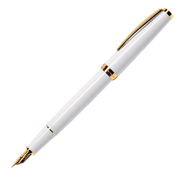 Cleo Skribent, penna stilografica Classic Gold, bianco
