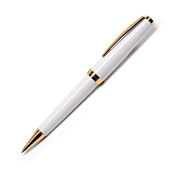 Cleo Skribent, penna a sfera Classic Gold, bianco