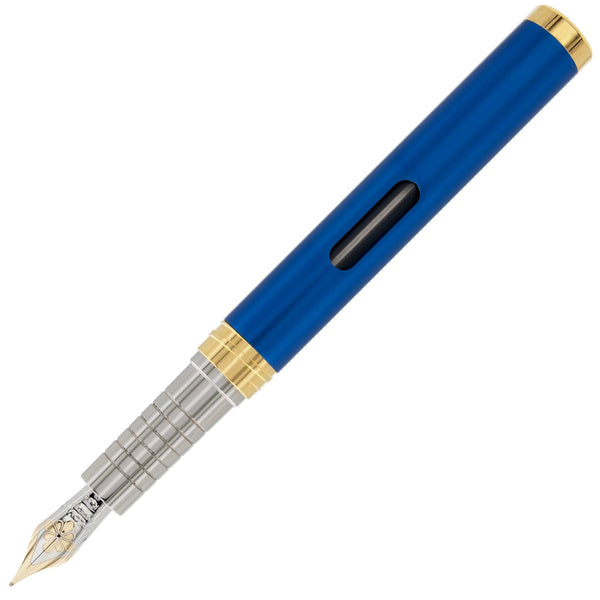 Diplomat, penna stilografica Nexus, pennino 14K, blu/oro