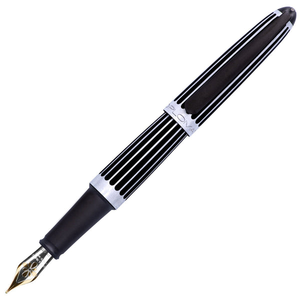 Diplomat, Füller Aero, 14K Feder, Stripes Black