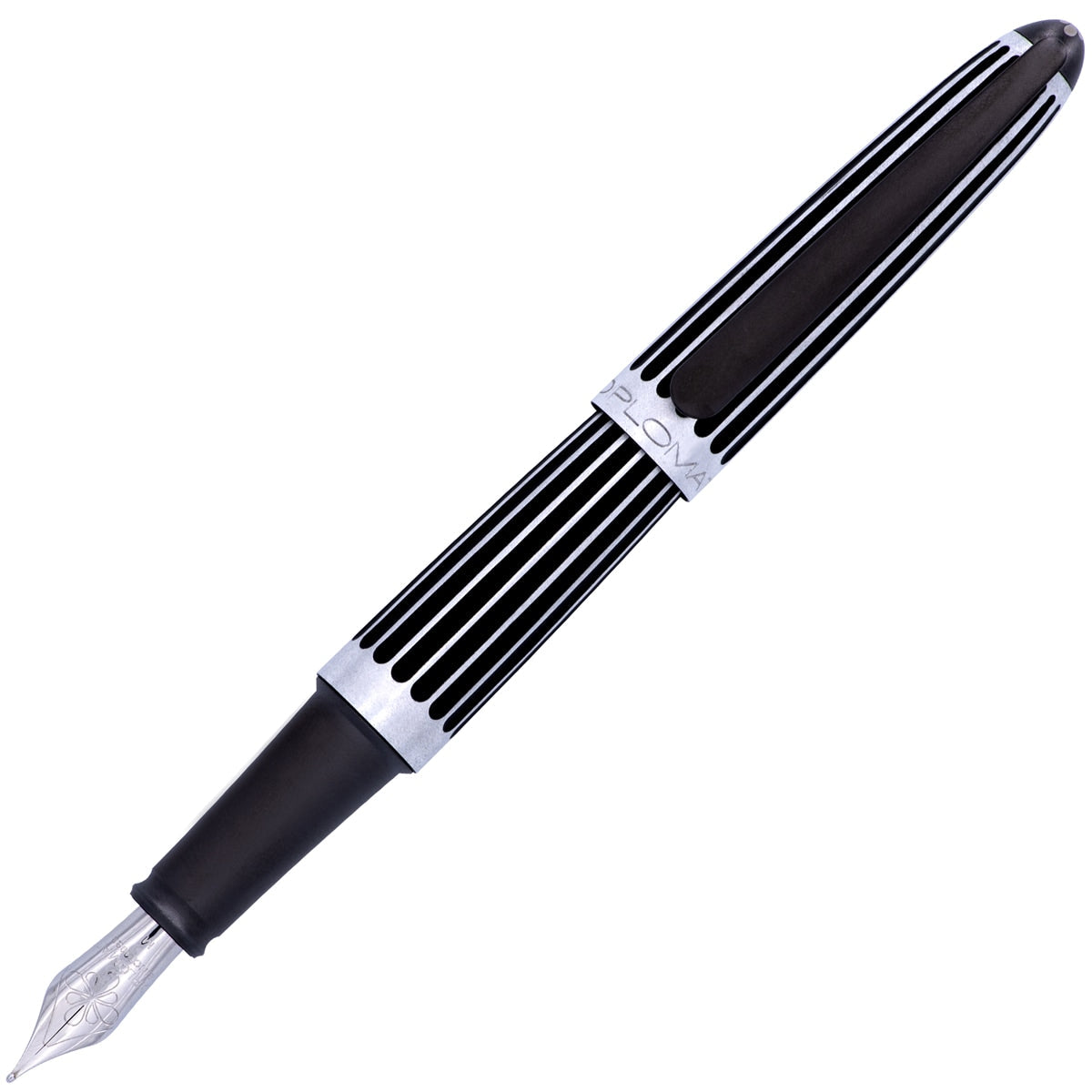 Diplomat Füller Aero Stripes Black-1