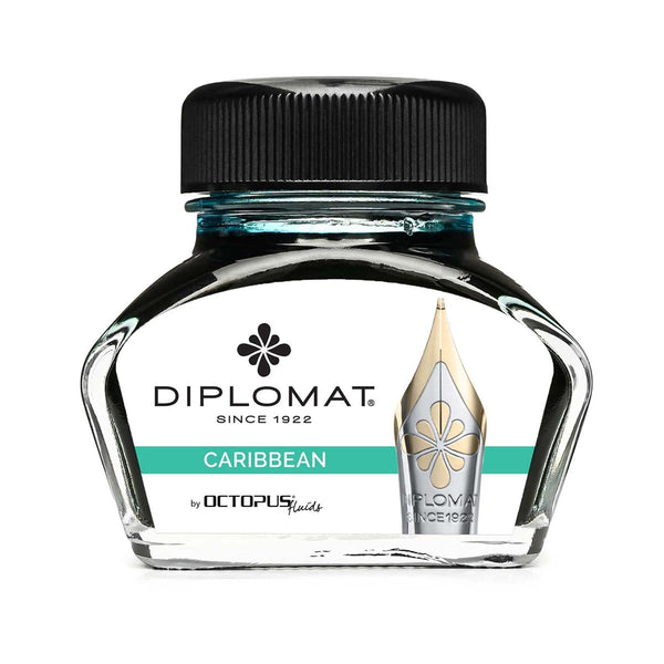 Diplomat, calamaio Octopus Ink, 30ml, Turchese Caraibi