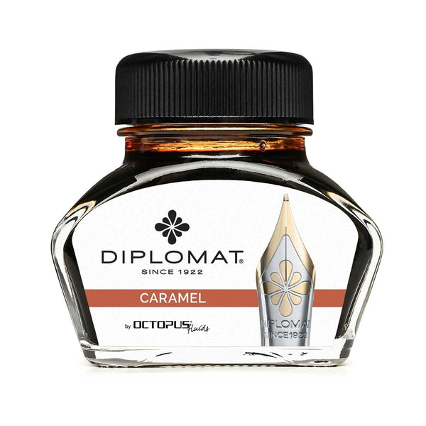 Diplomat, Calamaio Octopus Ink, 30ml, Marrone Caramello