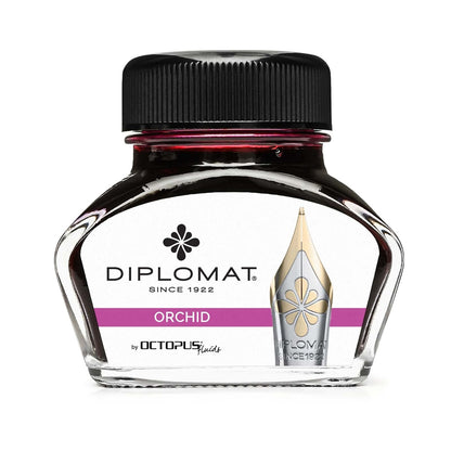 Diplomat Tintenglas Octupus Ink 30ml Orchidee Rosa-1