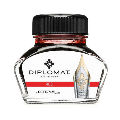 Diplomat Tintenglas Octupus Ink 30ml Rot-1