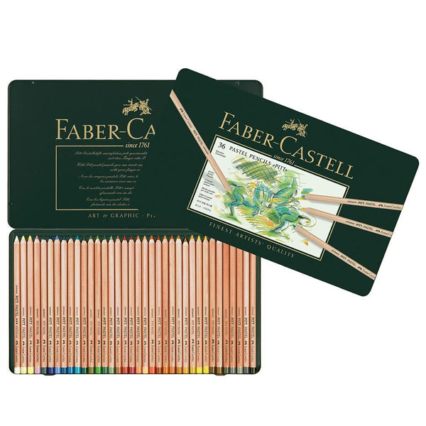 Faber-Castell, Crayon Pitt Pastel, 36 crayons étui métallique