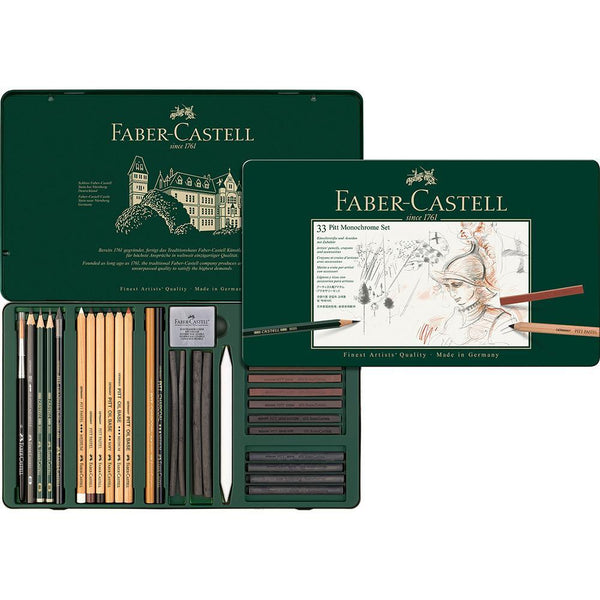 Faber-Castell, Matita colorata Pitt Pitt Monochrome, astuccio in metallo grande