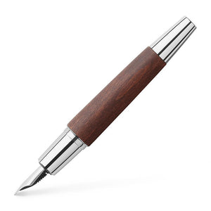Faber-Castell, Füller, e-motion, Holz Chrom Dunkelbraun-1