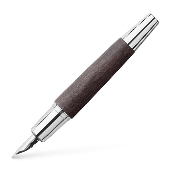 Faber-Castell, stylo plume E-Motion, corps en bois, noir
