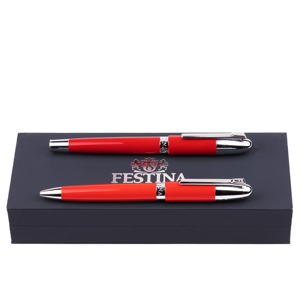 Festina, set d'écriture, rouge