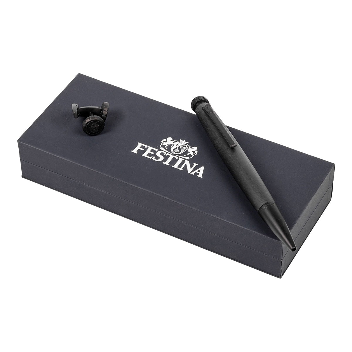 Festina Visitenkartenetui / Manschettenknopf Set grau-1