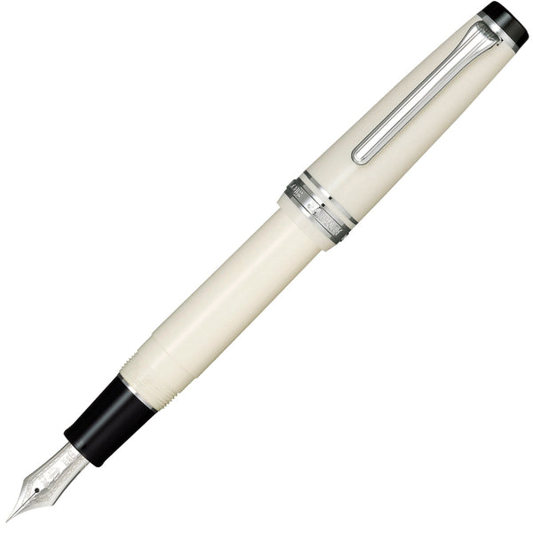 Sailor, penna stilografica Pro Gear Regular, argento, pennino 21K, avorio