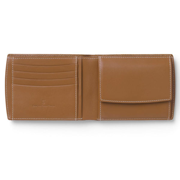 Graf von Faber-Castell, portafoglio, formato orizzontale granato, cognac