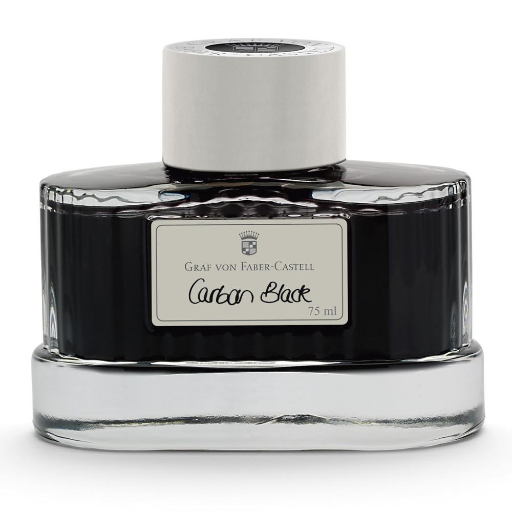 Graf von Faber-Castell, Tintenglas, 75ml, Carbon Black-1